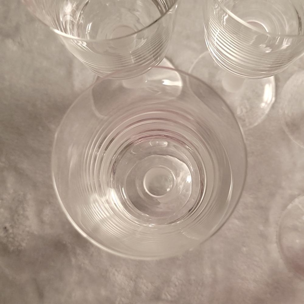 Mikasa Overture Satin wine glasses, set of 6, frosted stem, no cracks or chips - Picture 4 of 5